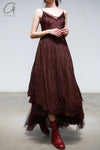 Marc Le Bihan Slip Dress France MLB-2105-AUBERGINE 2105 2104